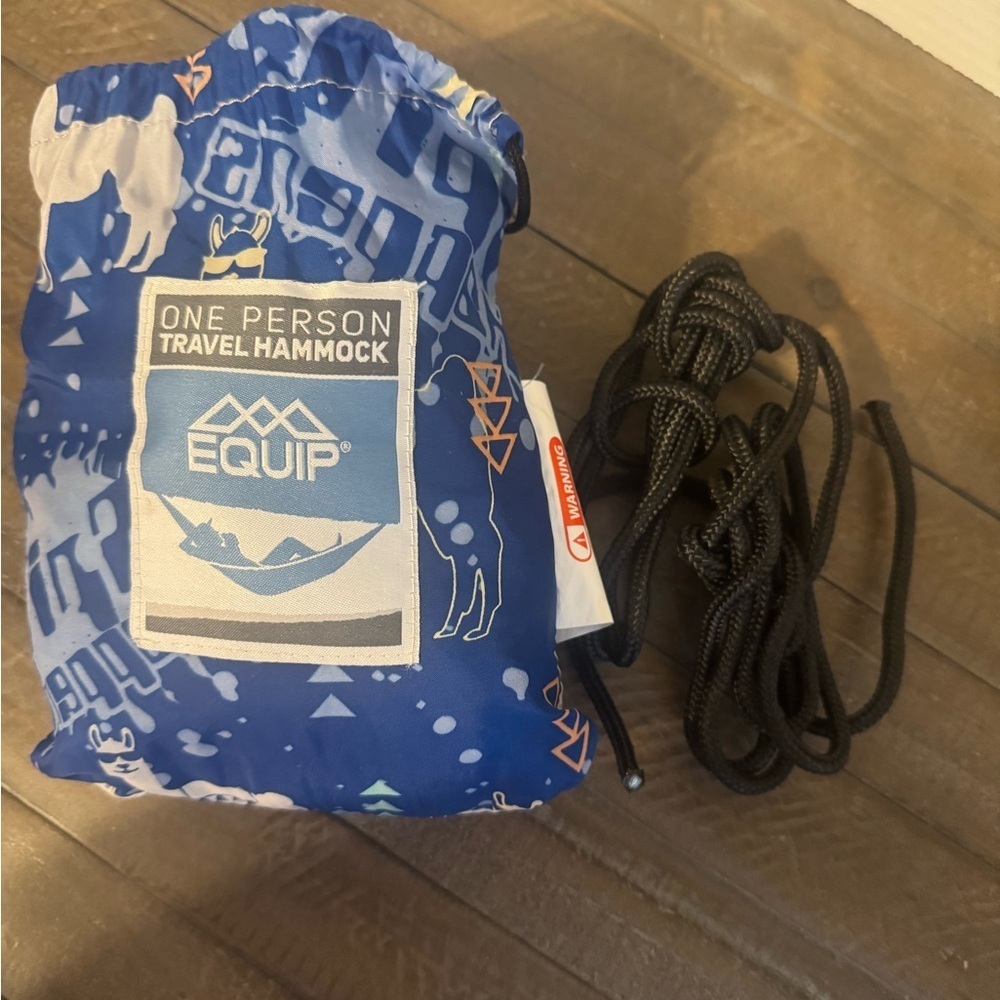 Equip Blue Travel Hammock - Picture 2 of 2